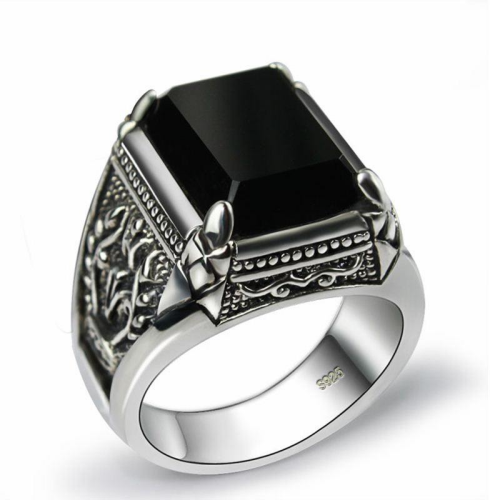 Obsidian Men's Ring